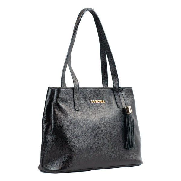 Tote Bag de Couro Floter Cavezzale Preto 104677