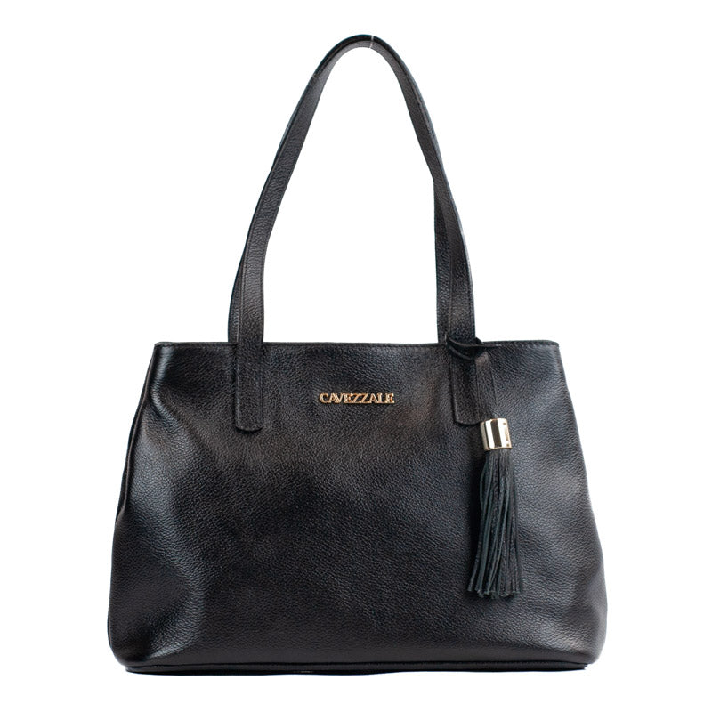 Tote Bag de Couro Floter Cavezzale Preto 104677