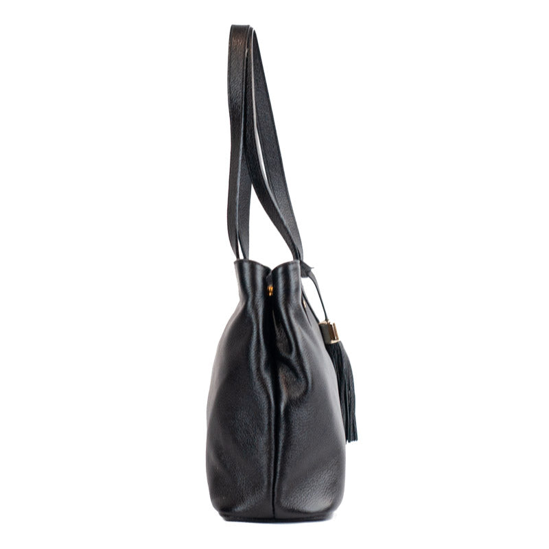 Tote Bag de Couro Floter Cavezzale Preto 104677