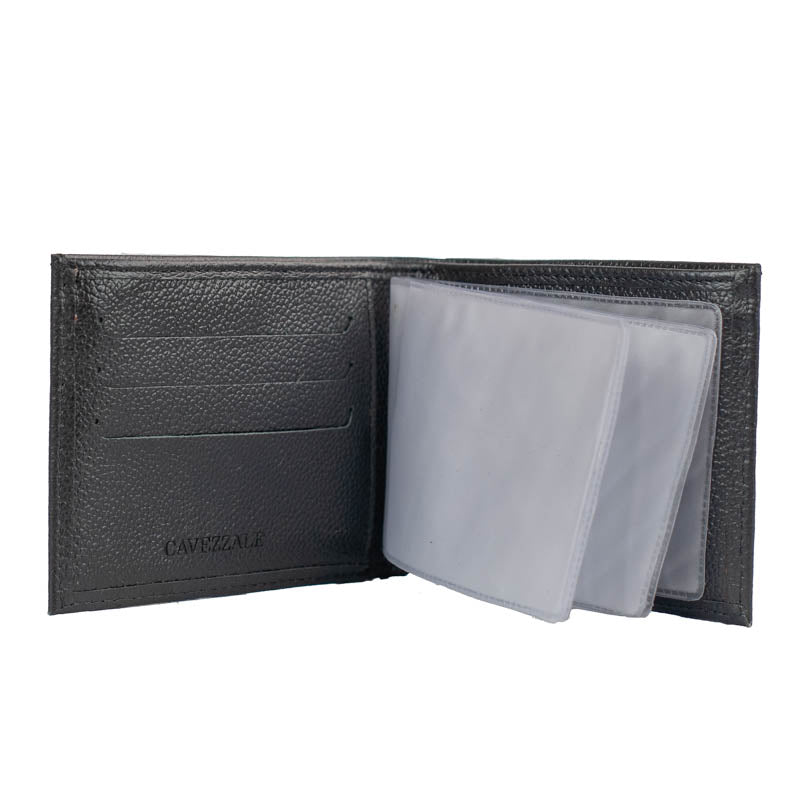 Carteira de Couro Masculina Grande Cavezzale Preto 097950
