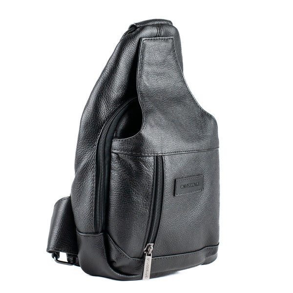 Mochila de Couro Tranversal Cavezzale Preto 101517