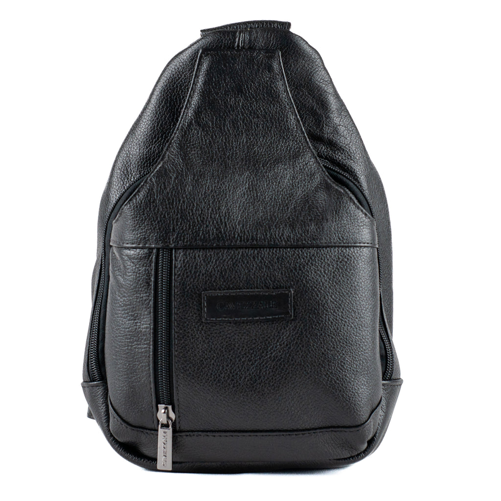 Mochila de Couro Tranversal Cavezzale Preto 101517