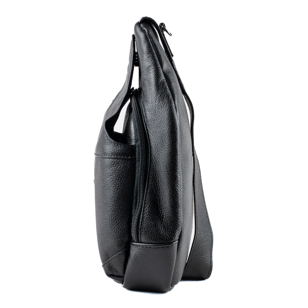 Mochila de Couro Tranversal Cavezzale Preto 101517