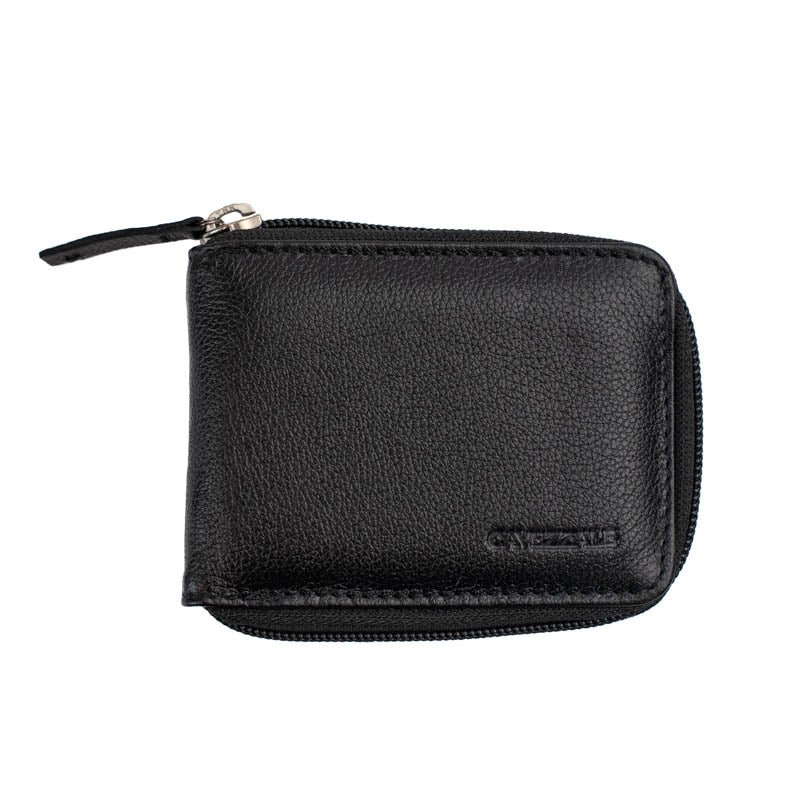 Carteira de Couro Masculina Média Cavezzale Preto 0101255