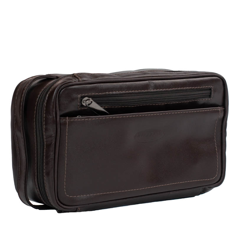 Necessaire Couro Cavezzale Café 053018