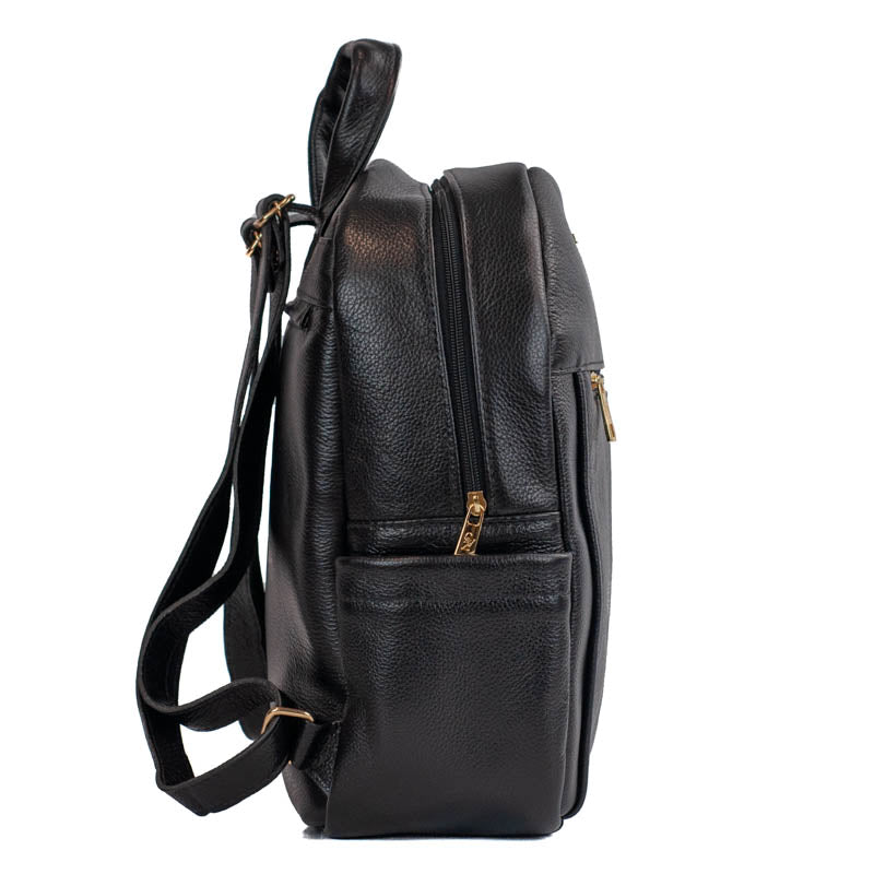 Mochila de Couro Soft Cavezzale Preto 105056