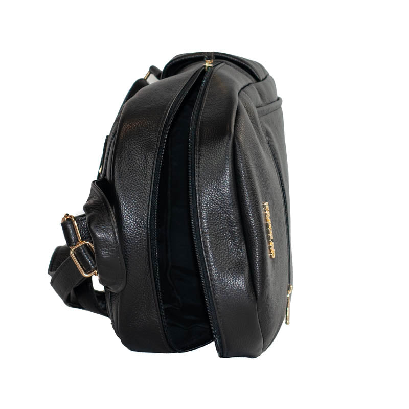 Mochila de Couro Soft Cavezzale Preto 105056