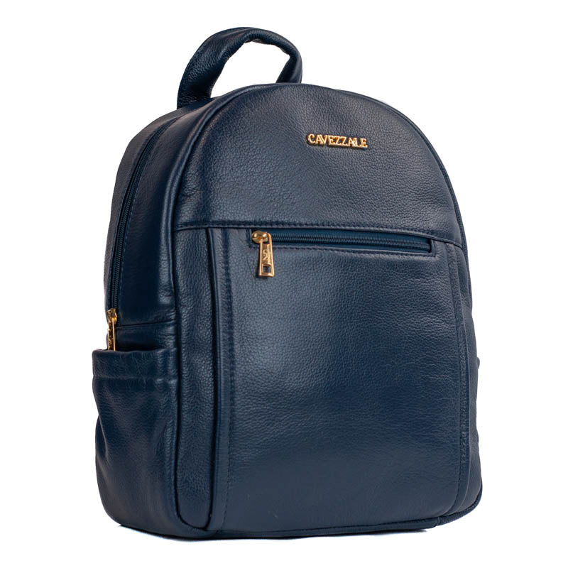Mochila de Couro Soft Cavezzale Marinho 105056