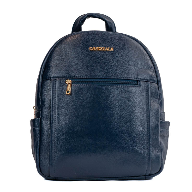 Mochila de Couro Soft Cavezzale Marinho 105056