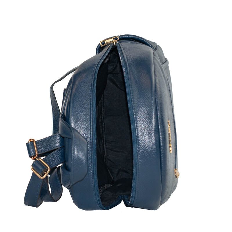 Mochila de Couro Soft Cavezzale Marinho 105056