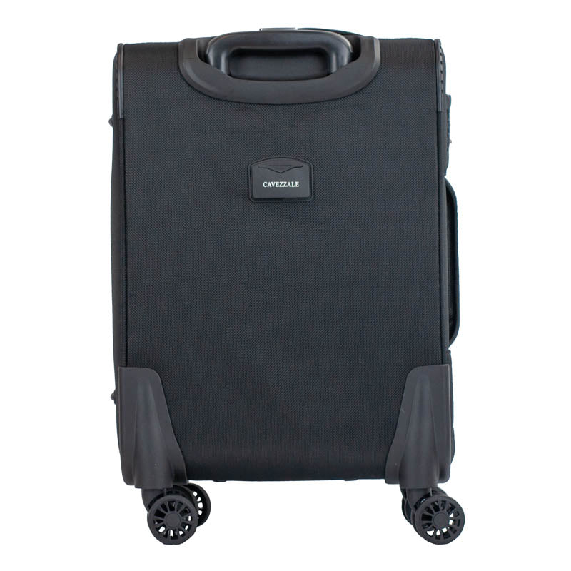 Mala de Bordo 10 Kg Poliéster 4 Rodas Antifurto Cavezzale Siena Preto 105828