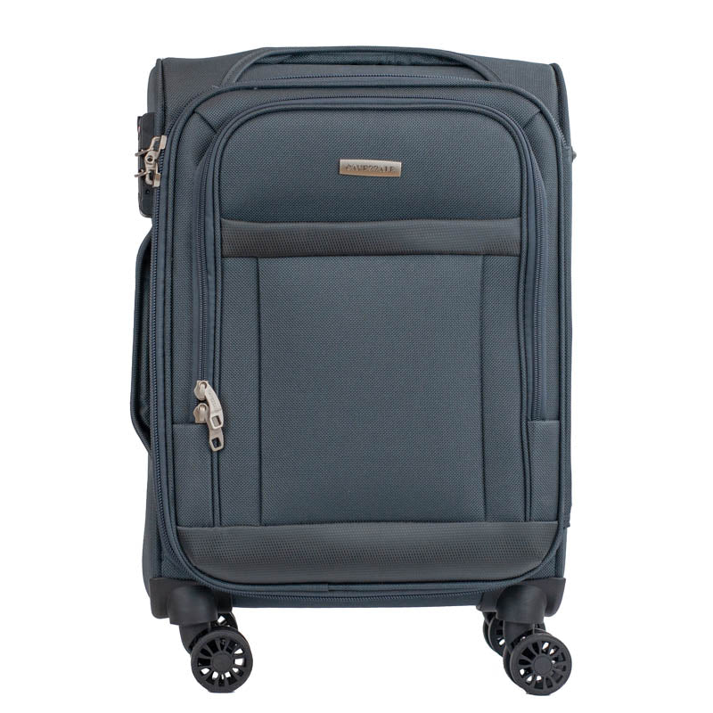 Mala de Bordo 10 Kg Poliéster 4 Rodas Antifurto Cavezzale Siena Cinza 105828