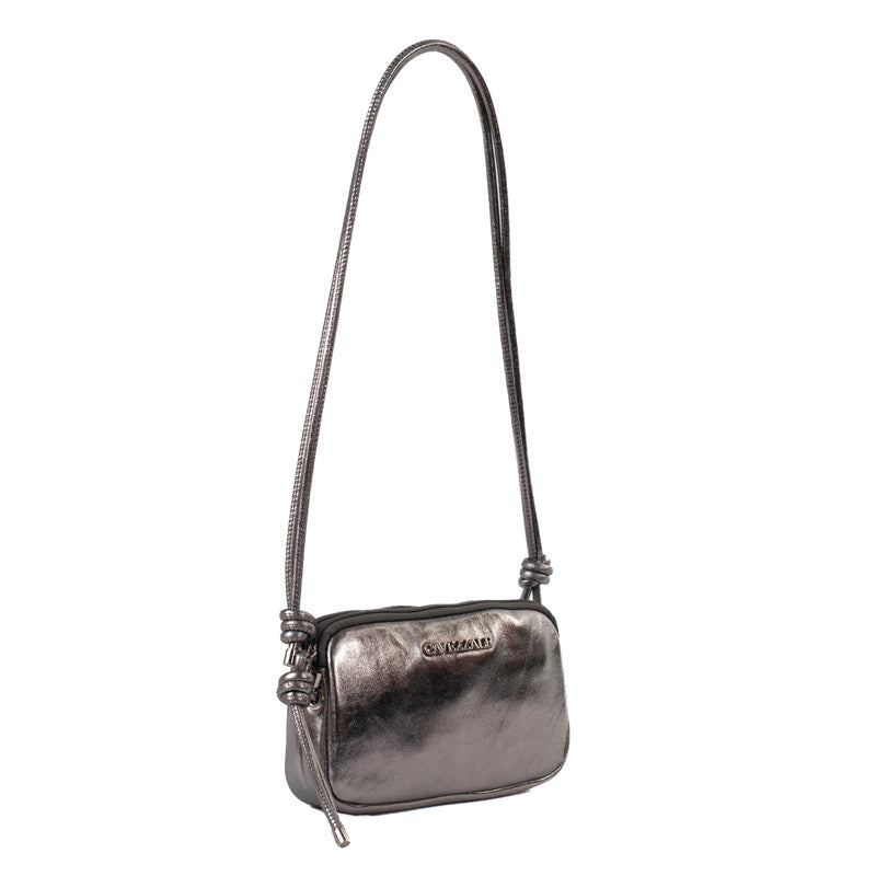 Bolsa Tiracolo Pequena Couro Floater Cavezzale Inox 105564