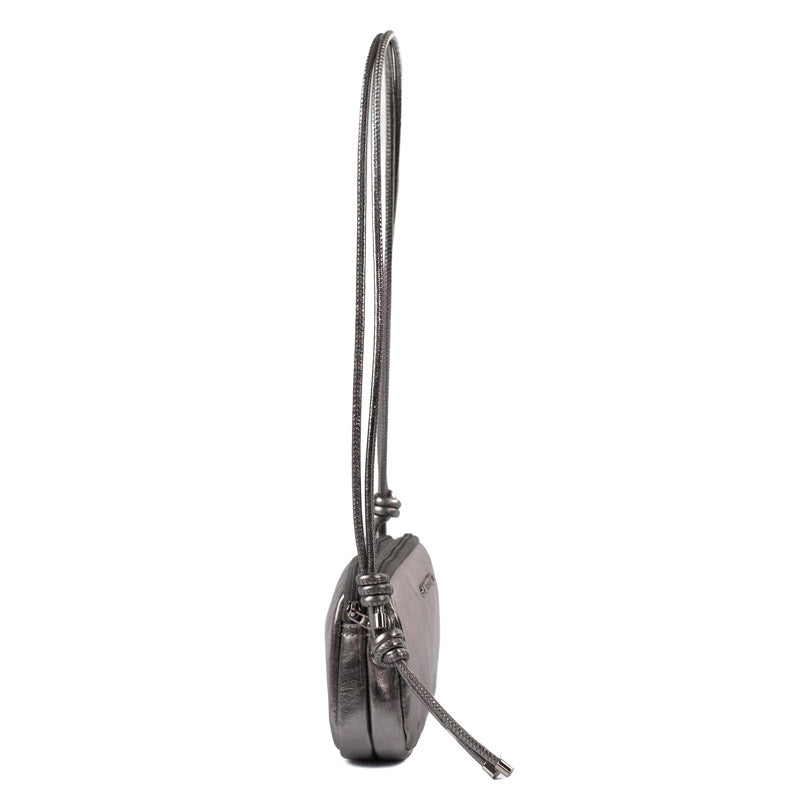 Bolsa Tiracolo Pequena Couro Floater Cavezzale Inox 105564