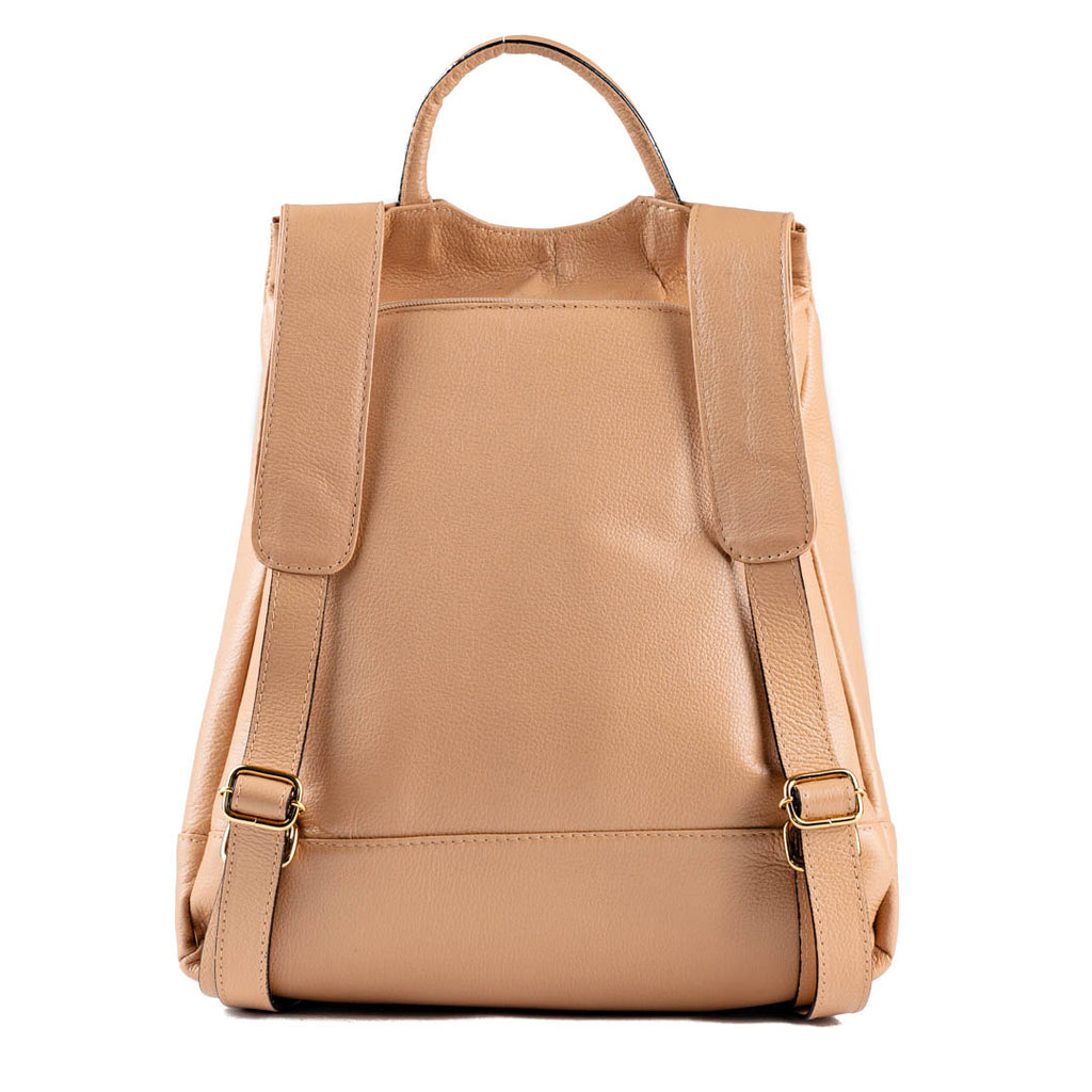 Mochila de Couro Antifurto Cavezzale Nude 103581