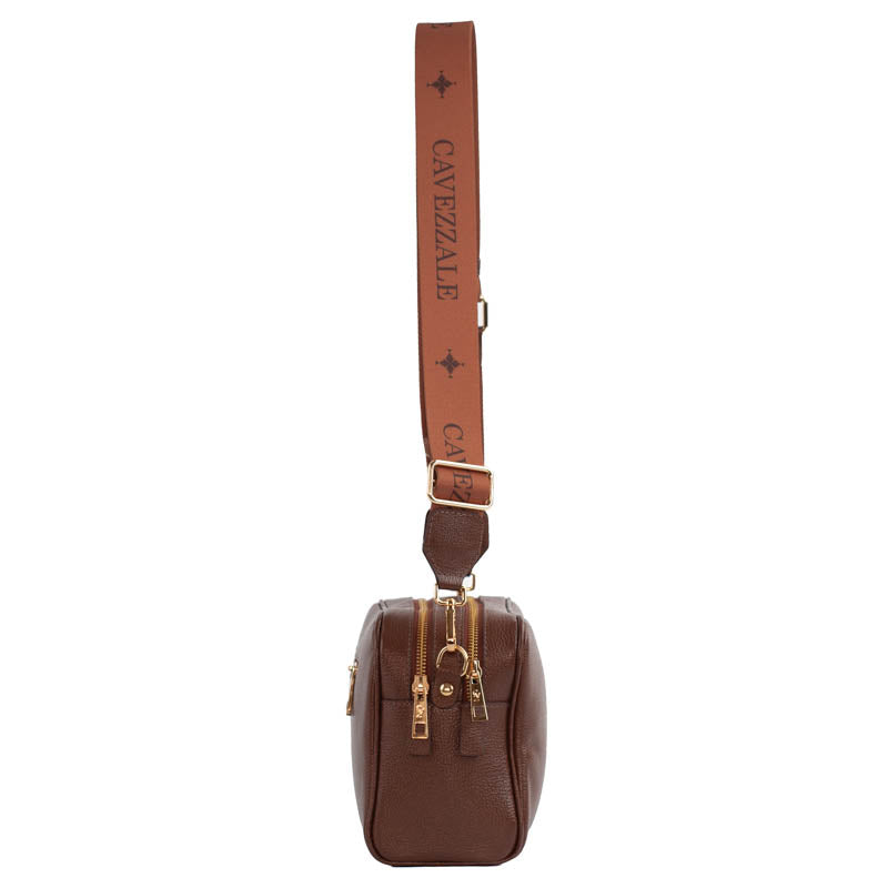 Bolsa Tiracolo Média Couro Soft Cavezzale Cacau 104768