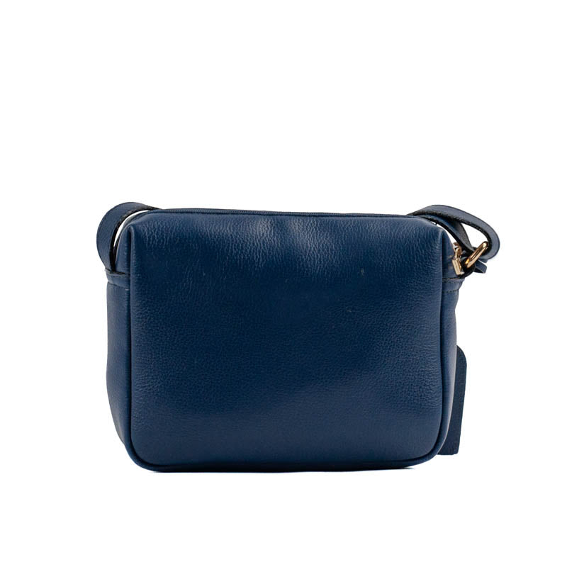 Bolsa Tiracolo Pequena Couro Floater Cavezzale Marinho 105318