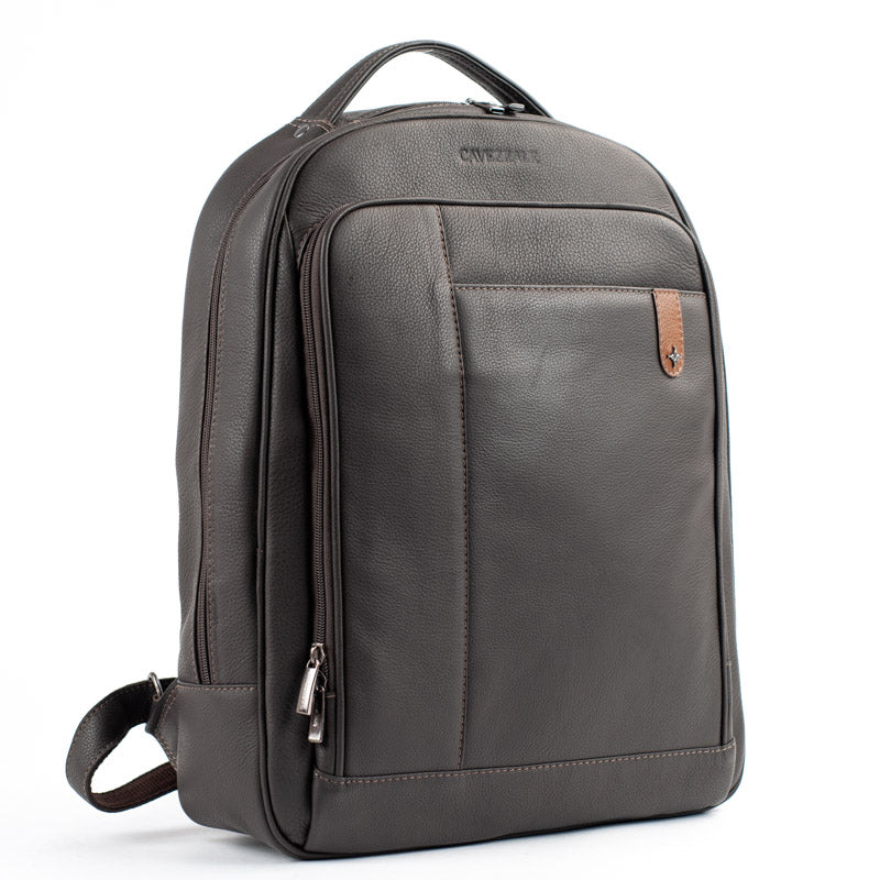 Mochila de Couro Búfalo Cavezzale Cafe/Caramelo 105473