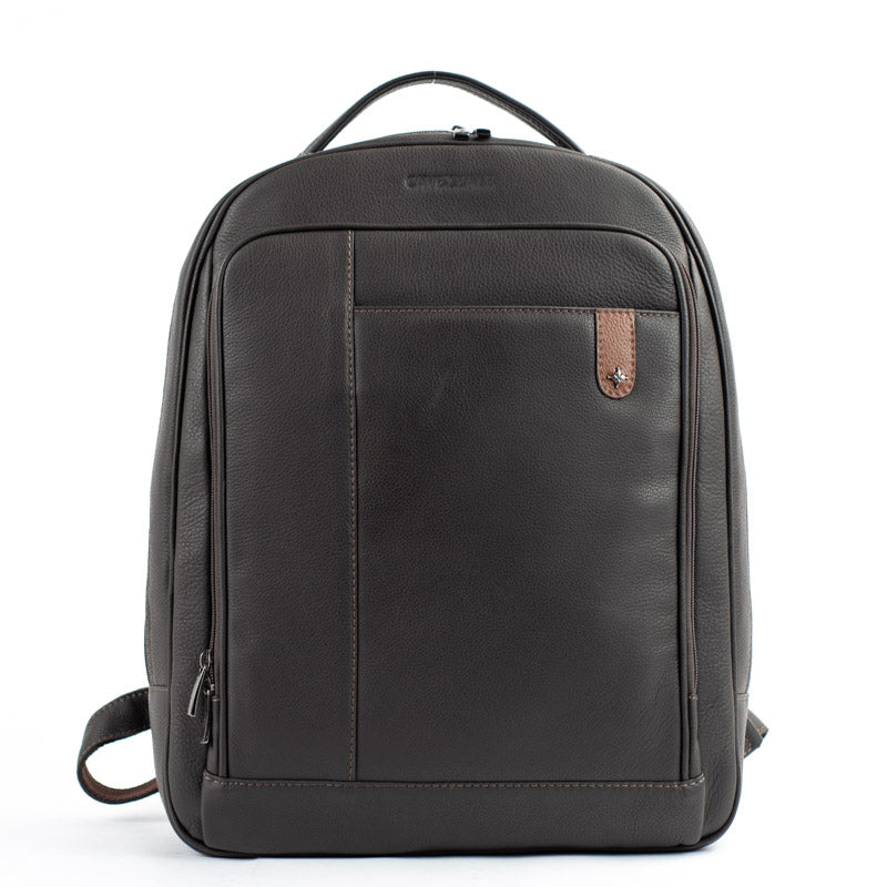 Mochila de Couro Búfalo Cavezzale Cafe/Caramelo 105473