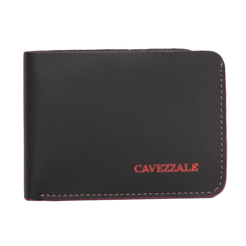 Carteira de Couro Masculina Cavezzale Café/Vermelho 105893