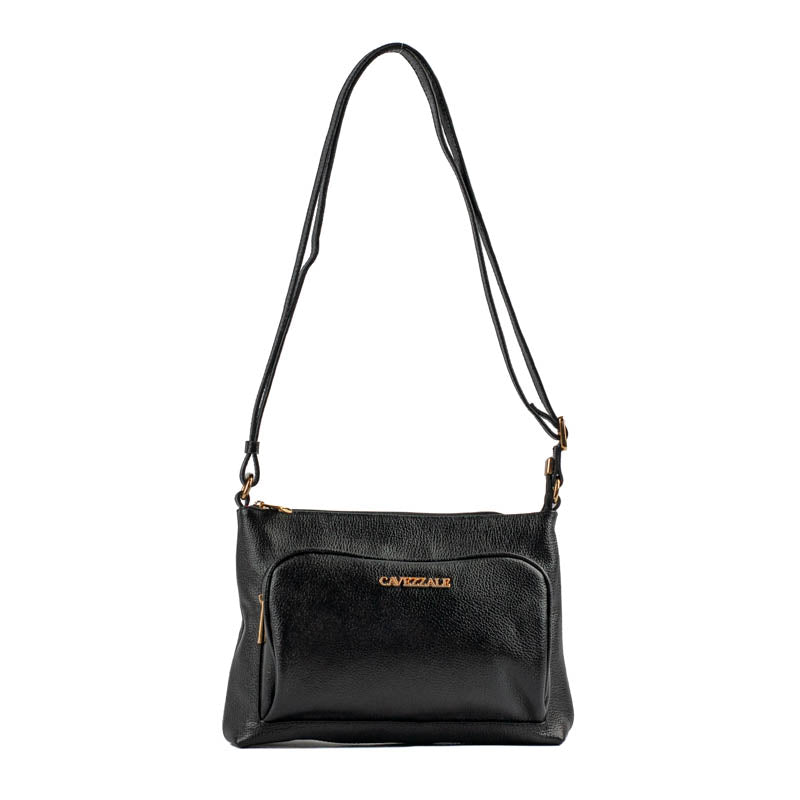 Bolsa Tiracolo Média Couro Floter Cavezzale Preto 105322