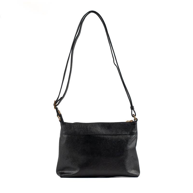 Bolsa Tiracolo Média Couro Floter Cavezzale Preto 105322