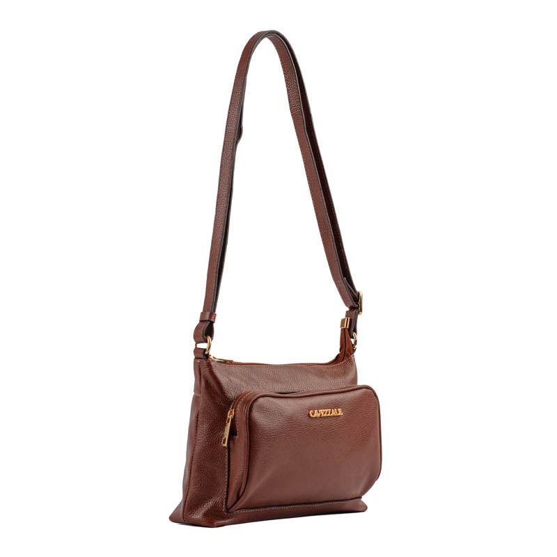 Bolsa Tiracolo Média Couro Floter Cavezzale Pecan 105322