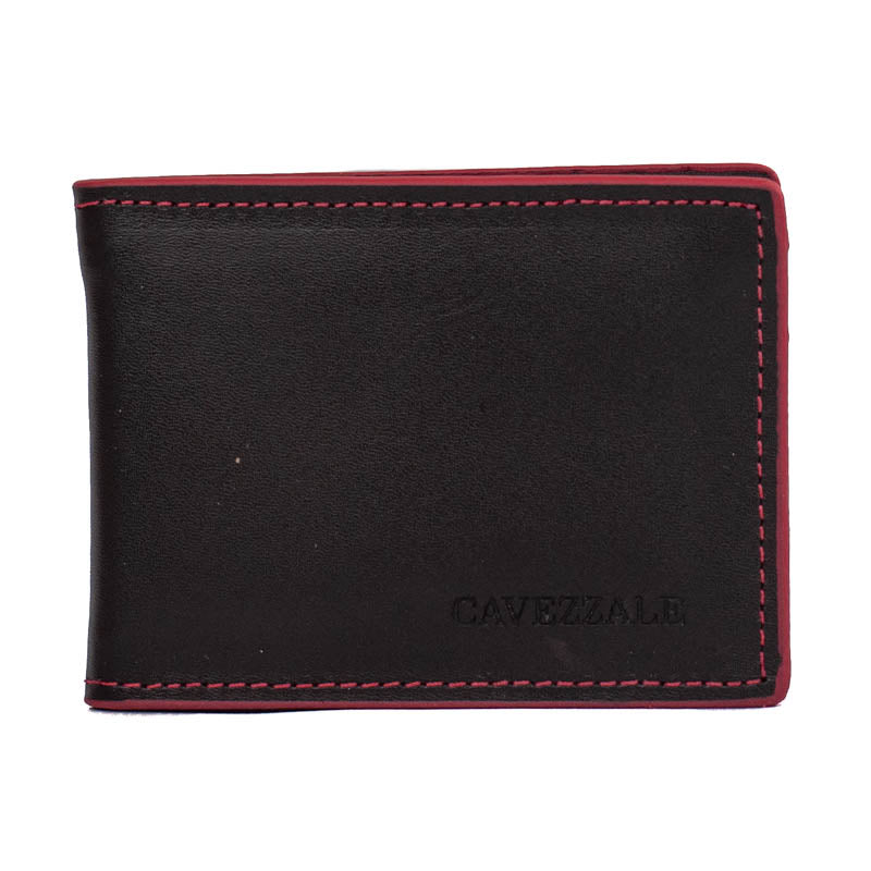 Carteira de Couro Masculina Cavezzale Café/Vermelho 105894