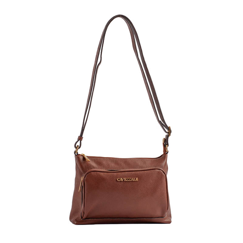 Bolsa Tiracolo Média Couro Floter Cavezzale Pecan 105322