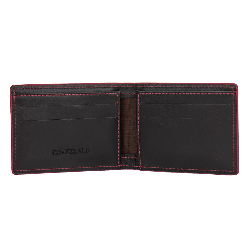 Carteira de Couro Masculina Cavezzale Café/Vermelho 105894