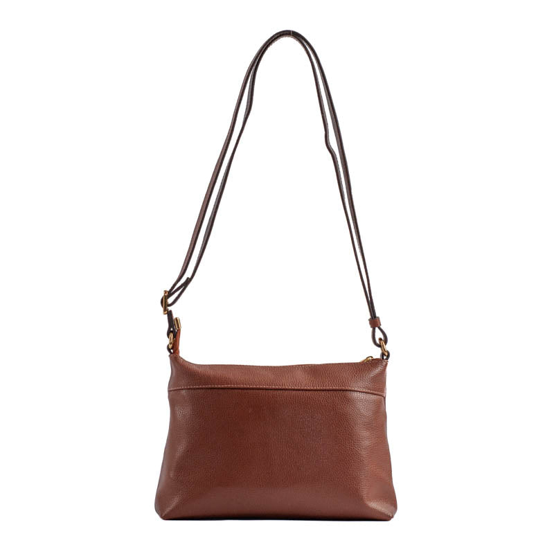 Bolsa Tiracolo Média Couro Floter Cavezzale Pecan 105322
