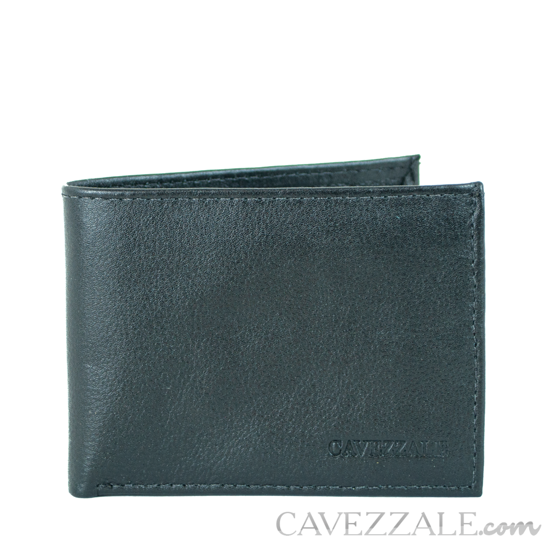Carteira Couro Masculina Média Cavezzale Preto 015667