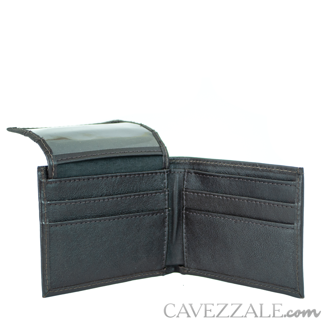 Carteira Couro Masculina Média Cavezzale Marrom 015667