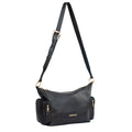 Bolsa Tiracolo Grande de Couro Cavezzale Preto 105487
