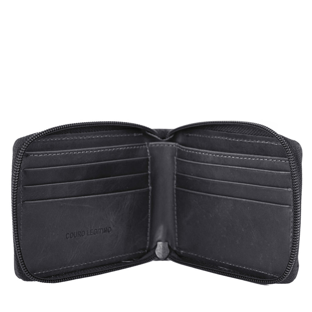Carteira Couro Masculina Grande Cavezzale Preto 056133
