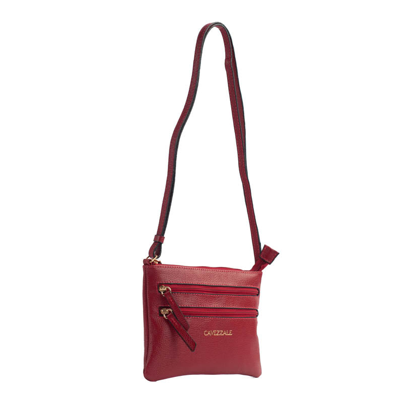 Bolsa Tiracolo Pequena Couro Cavezzale Cereja 100971 – cavezzale