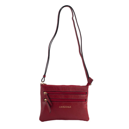 Bolsa Tiracolo Pequena Couro Cavezzale Cereja 100971