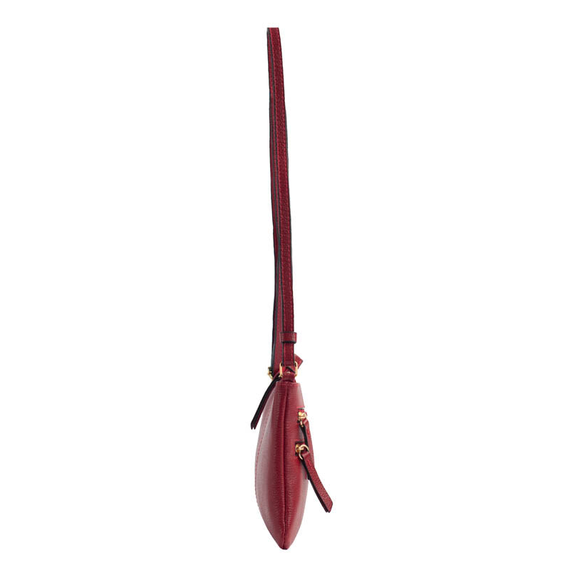 Bolsa Tiracolo Pequena Couro Cavezzale Cereja 100971 – cavezzale