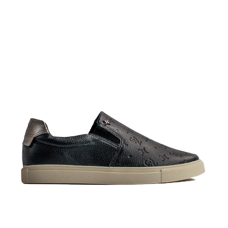 Tênis de Couro Cavezzale Floter Preto/Onix 105192