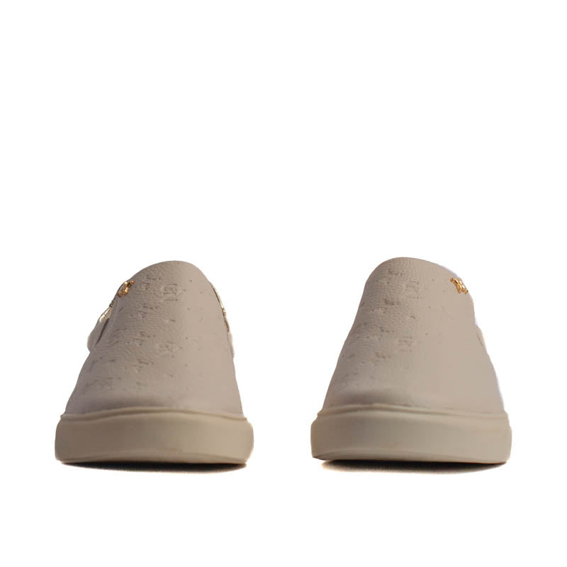 Tênis de Couro Cavezzale Floter Off White/Ouro Light 105192