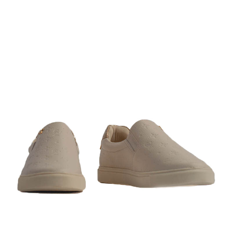 Tênis de Couro Cavezzale Floter Off White/Ouro Light 105192