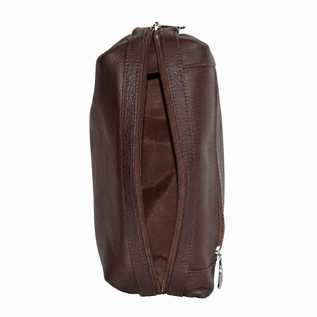 Necessaire Couro Cavezzale Café 000488