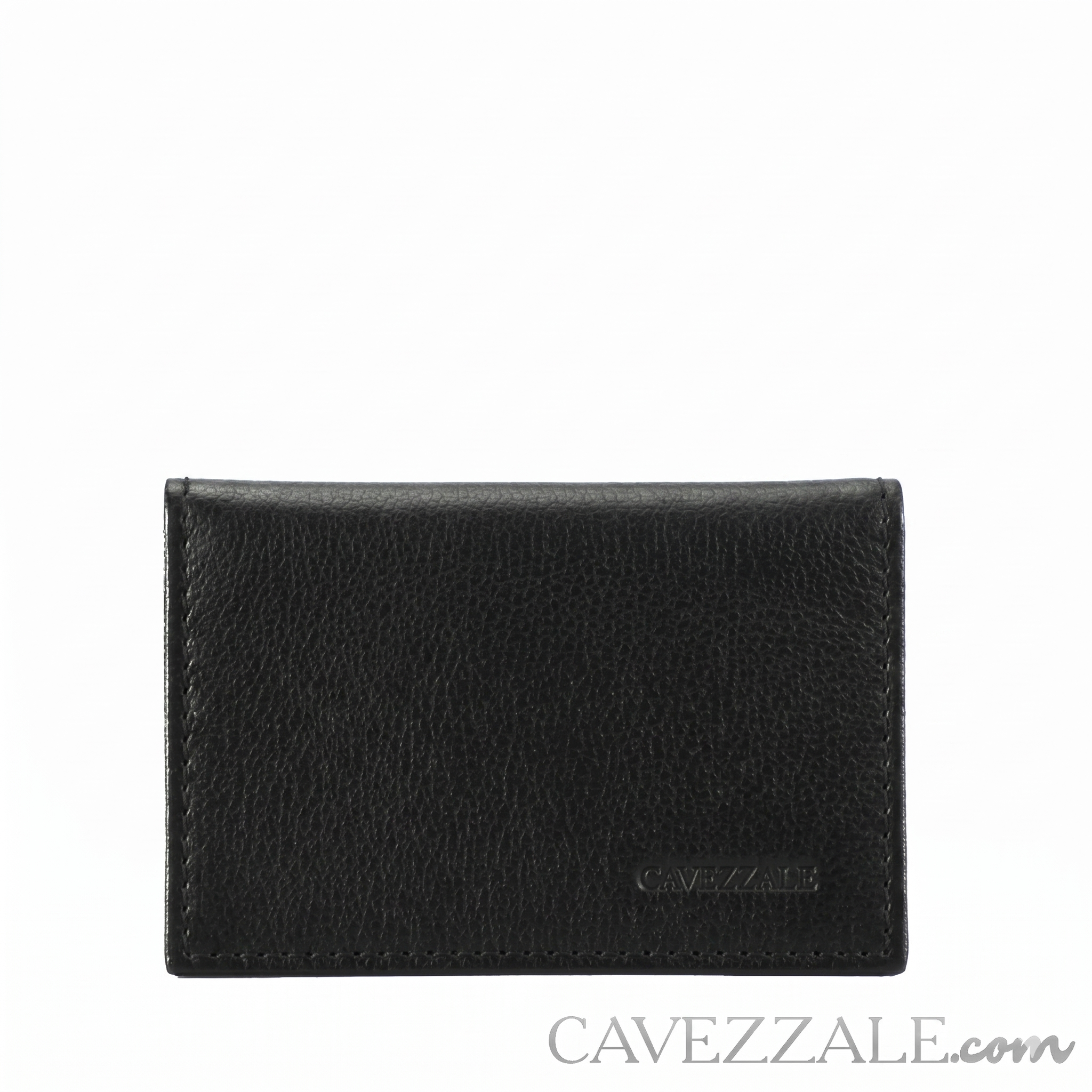 Porta Cartão Couro Médio Preto Cavezzale 055885