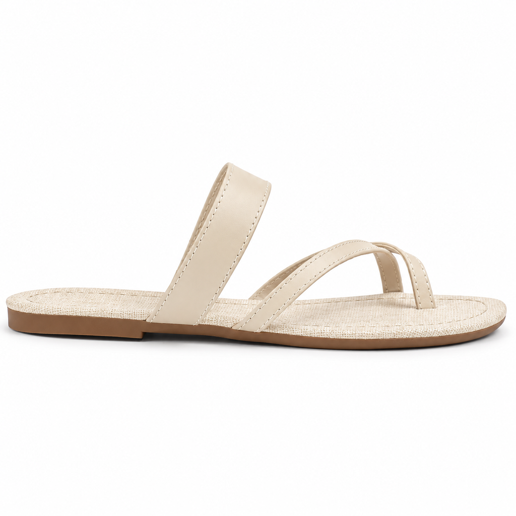 Sandália de Couro Atanado Cavezzale Off White 105959