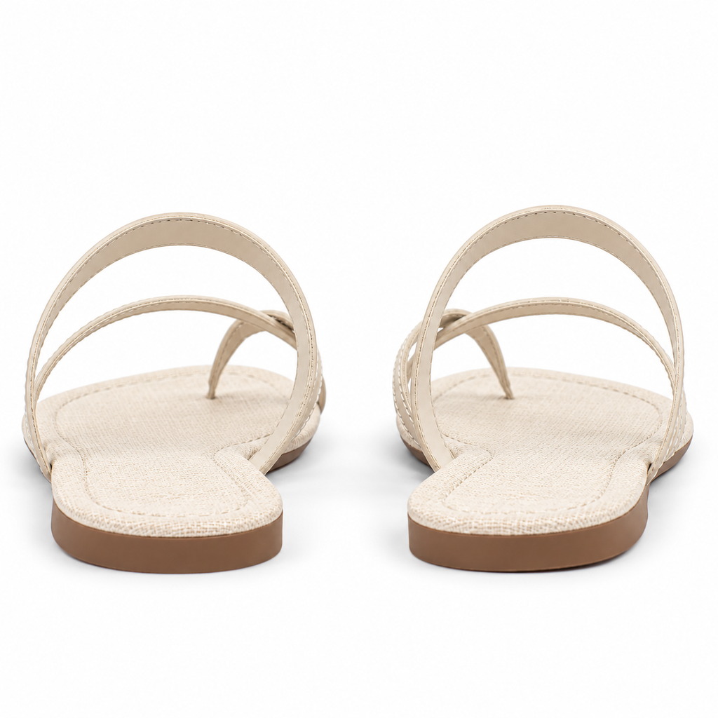 Sandália de Couro Atanado Cavezzale Off White 105959