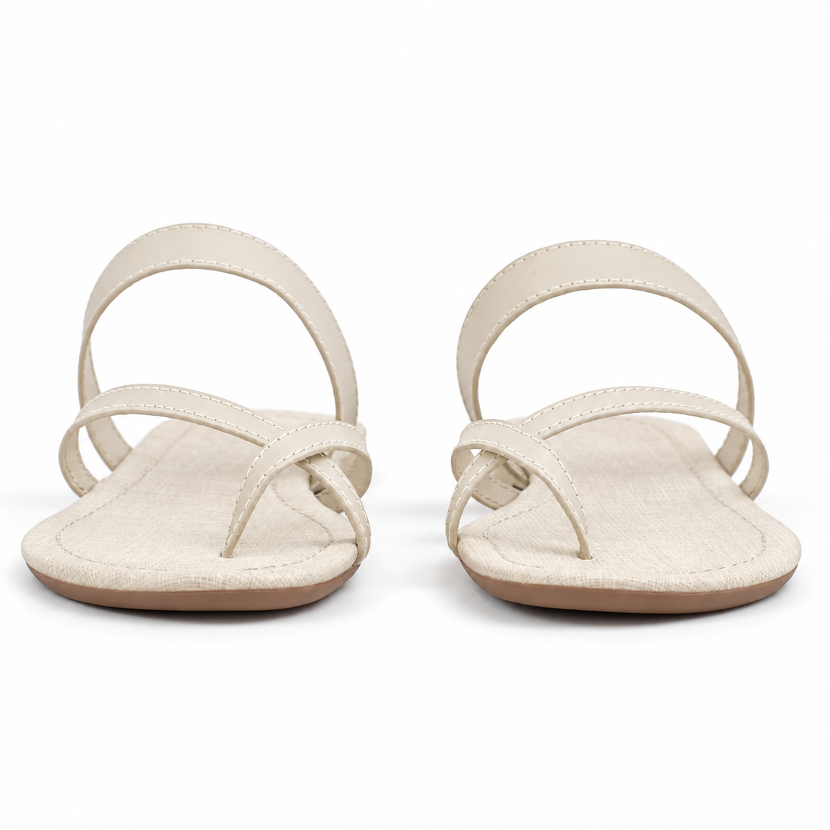 Sandália de Couro Atanado Cavezzale Off White 105959
