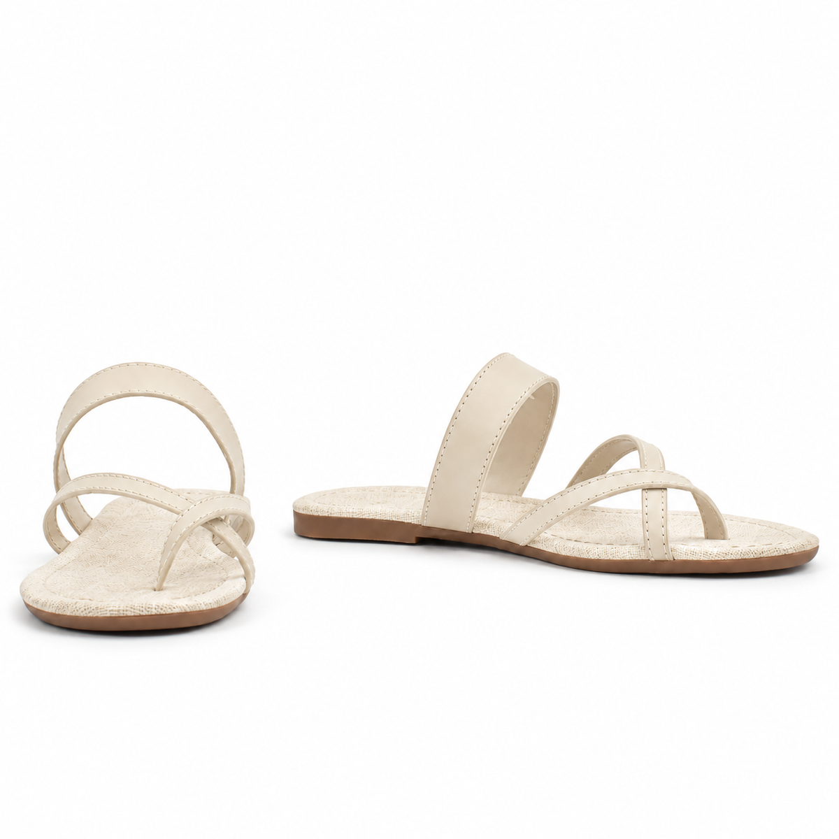 Sandália de Couro Atanado Cavezzale Off White 105959