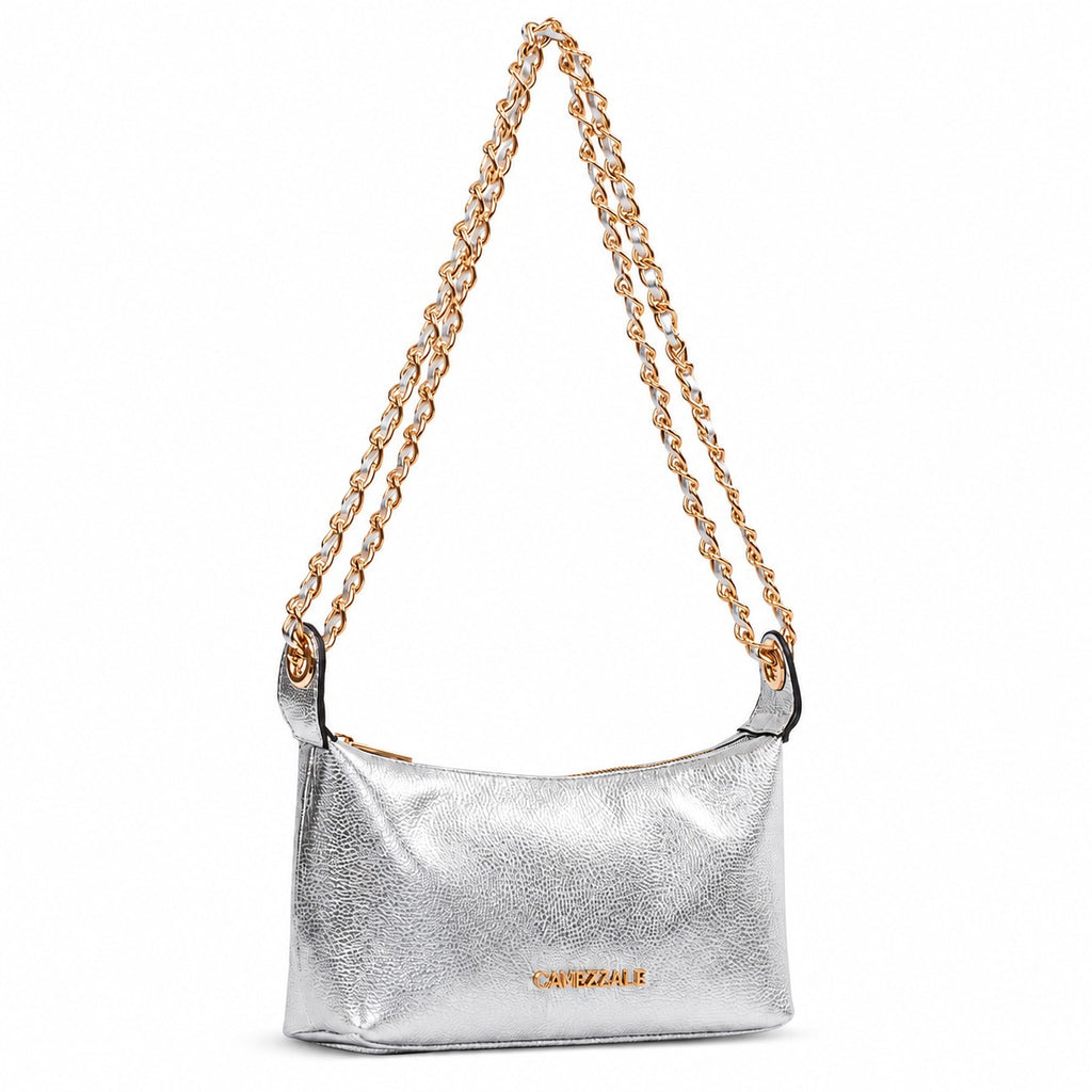 Bolsa de Couro Floter Roma Cavezzale Prata 106062