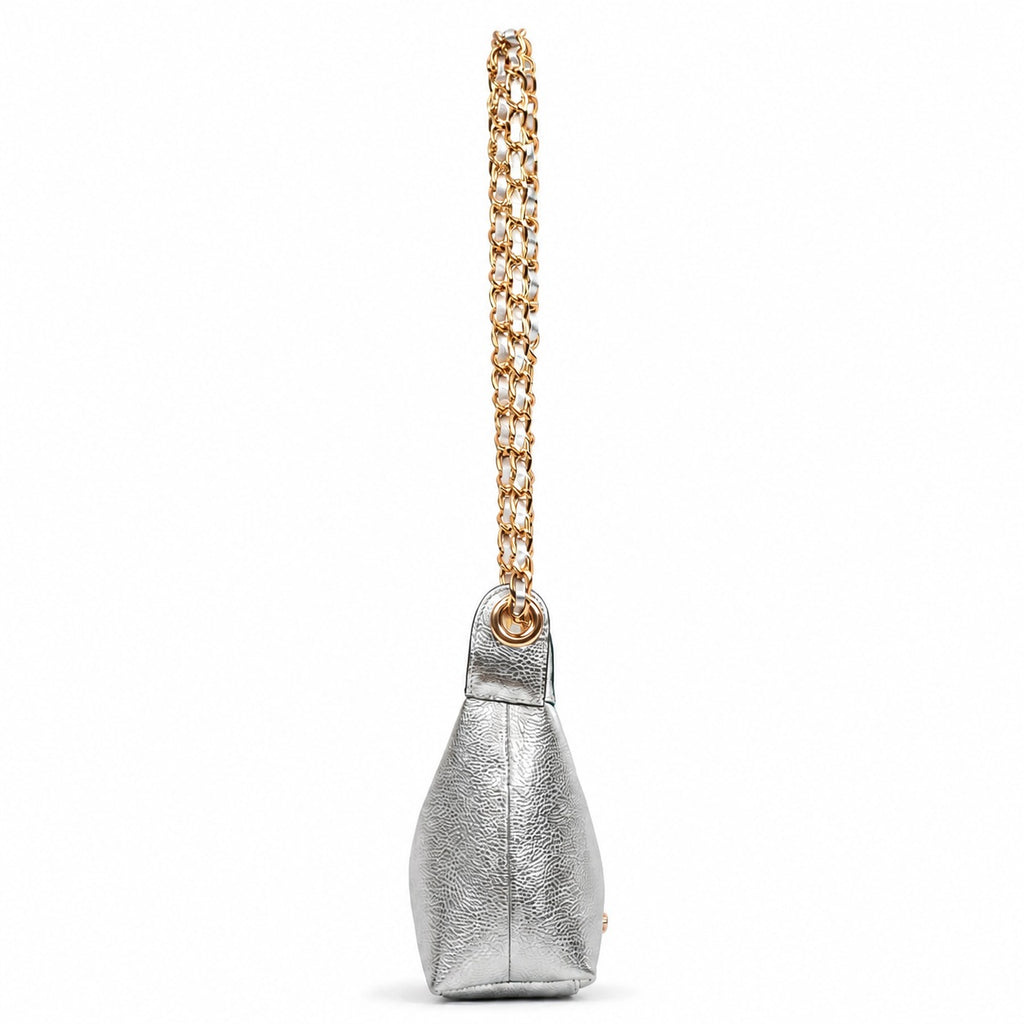 Bolsa de Couro Floter Roma Cavezzale Prata 106062