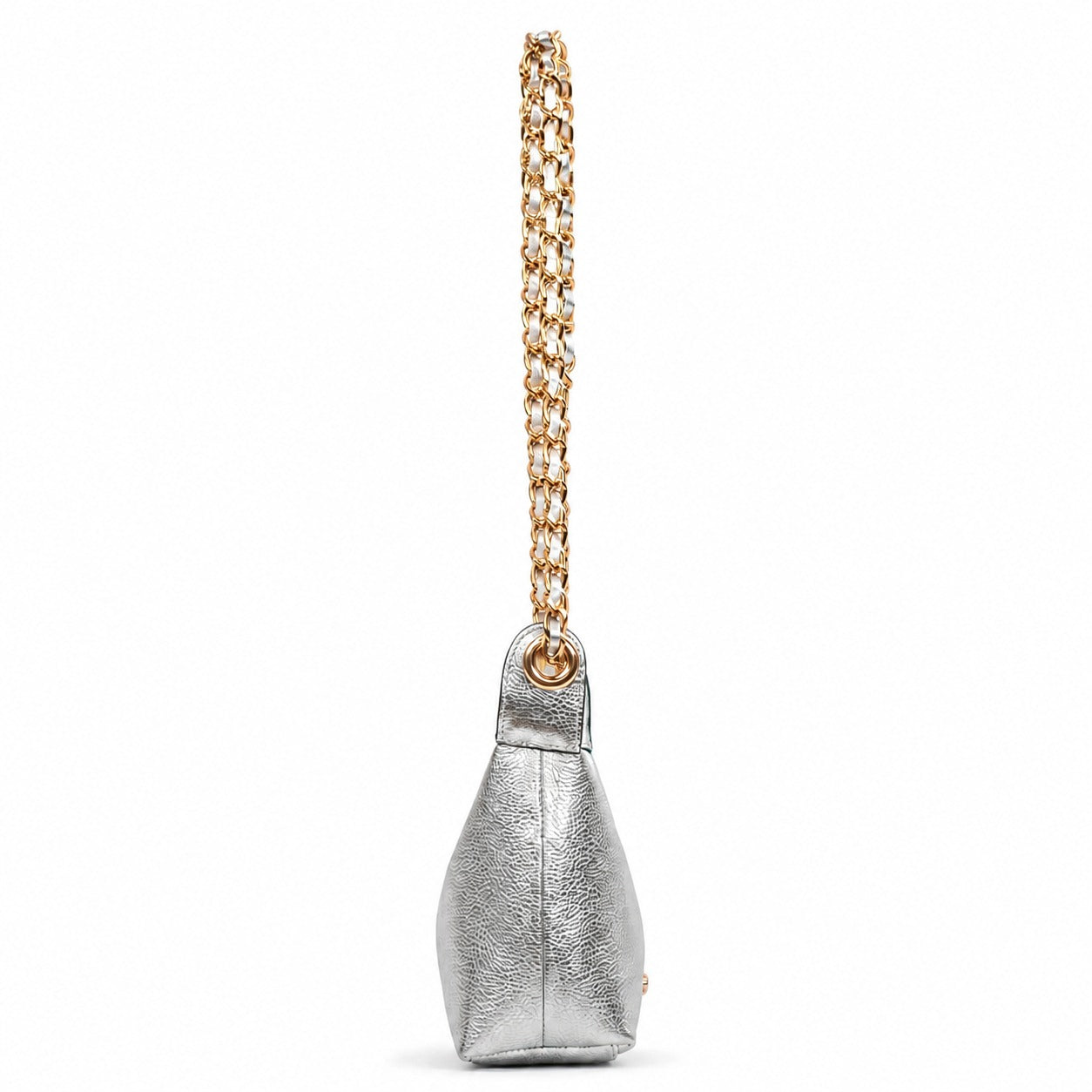 Bolsa de Couro Floter Roma Cavezzale Prata 106062